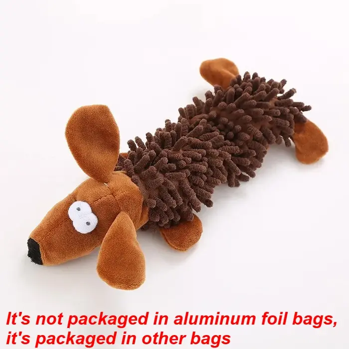 Jouet en peluche couineur pour chien, jouet à mâcher durable en chenille pour animaux de compagnie, 