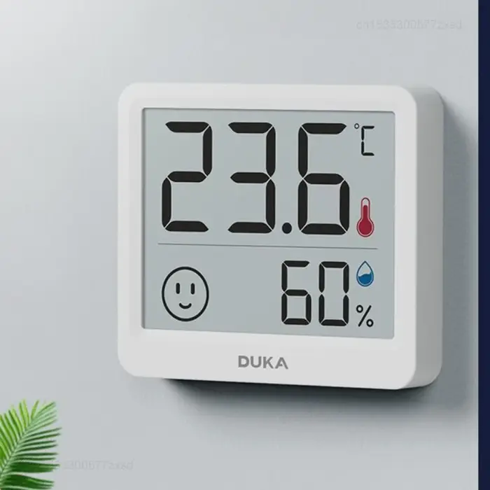Thermomètre et hygromètre électronique DUKA TH1, haute précision, thermomètre vertical pour chambre 