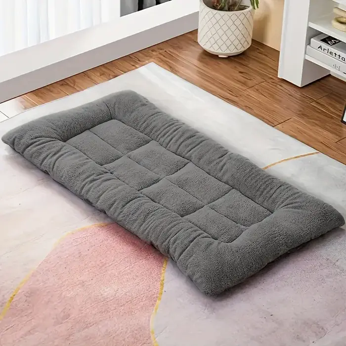 120cm chaud chien canapé-lit hiver animal de compagnie chien chat lit maison de couchage chenil tapi