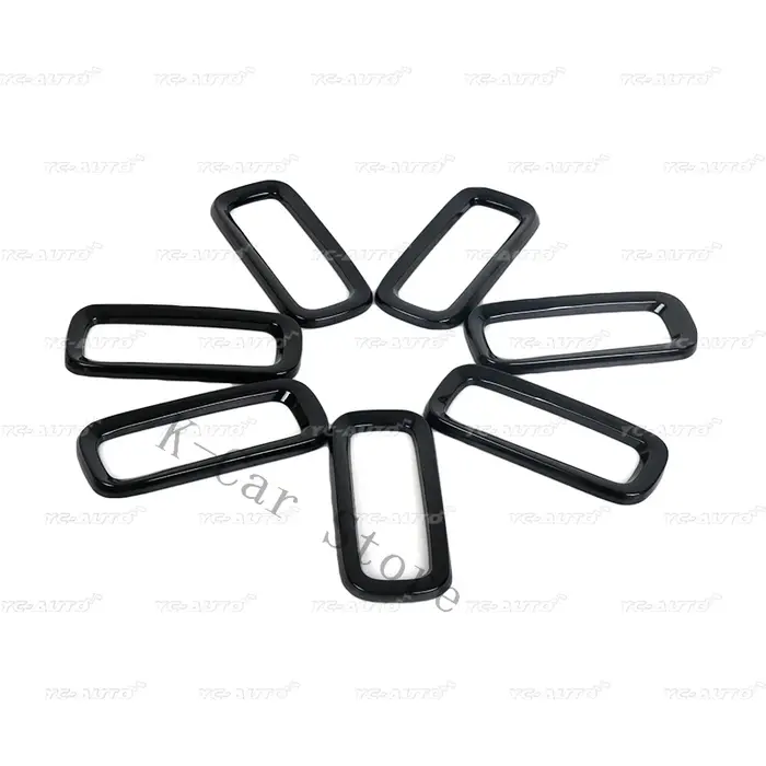 Inserts de calandre avant, 7 pièces, garniture de cadre de calandre de course pour Jeep Renegade 201