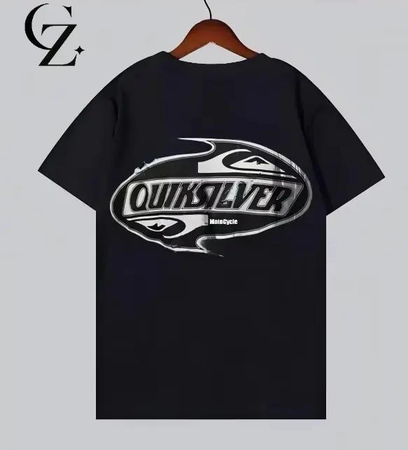 T-shirt imprimé tendance été 2026, motif vintage de moto et de surf, t-shirt pour homme, vêtements pour homme et femme