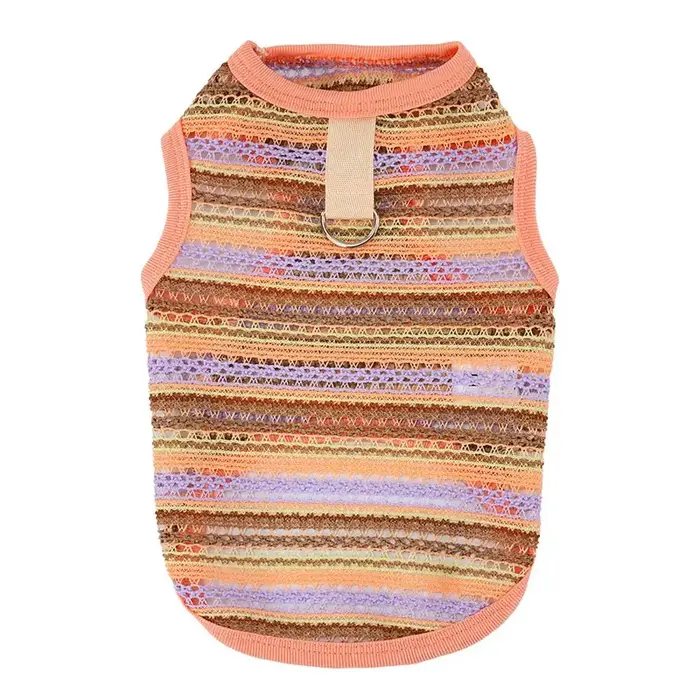 Chemise de printemps pour chien, débardeur rayé pour petits chiens et chats, chemise respirante ajou