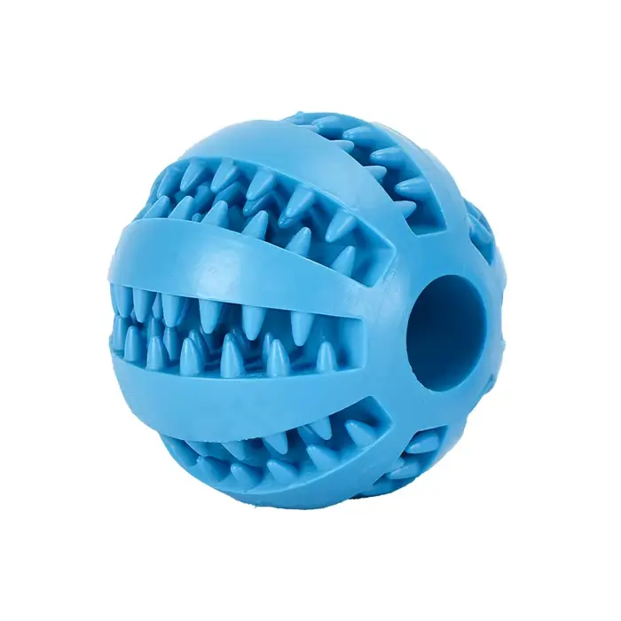Jouet de nettoyage des dents pour chien, balle distributrice de nourriture interactive pour chiot, b