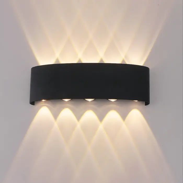 Applique murale LED haut et bas, imperméable, éclairage intérieur et extérieur, pour chambre à couch