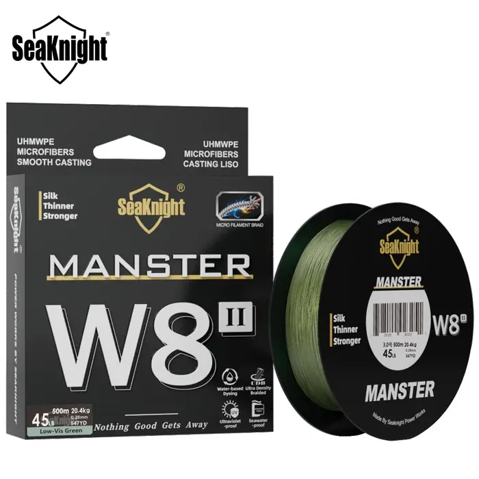 SeaKnight nouveau MONSTER/MANSTER W8 II 150M 300M 500M 8 brins ligne de pêche tressée 15LB-100LB lig