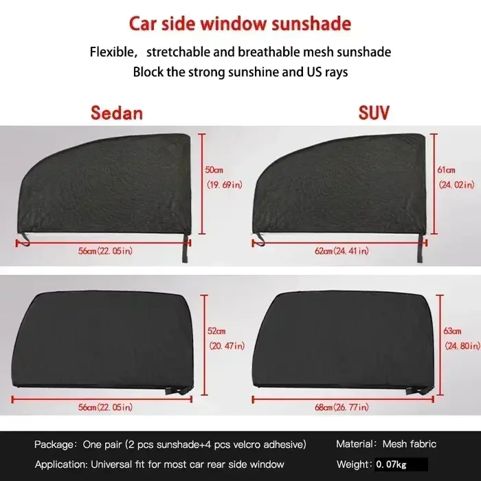 Pare-soleil pour vitres de voiture