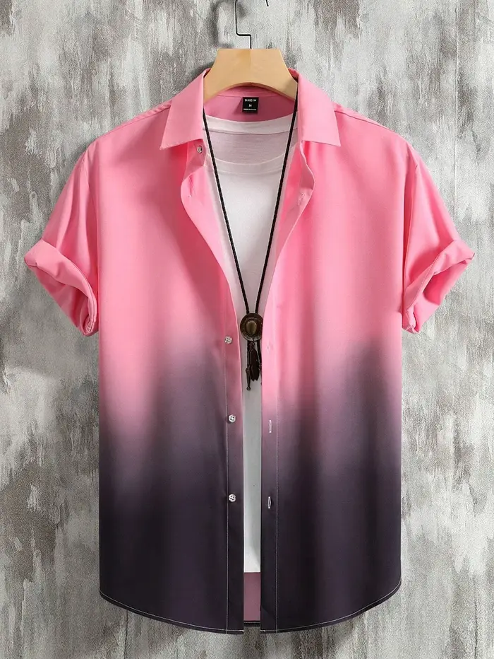 Chemise hawaïenne décontractée pour hommes, manches courtes, impression graphique 3D, design nickel 