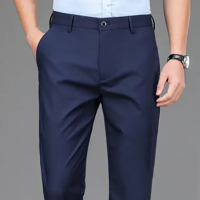 Pantalon homme décontracté intelligent stretch sport séchage rapide bureau noir marine travail