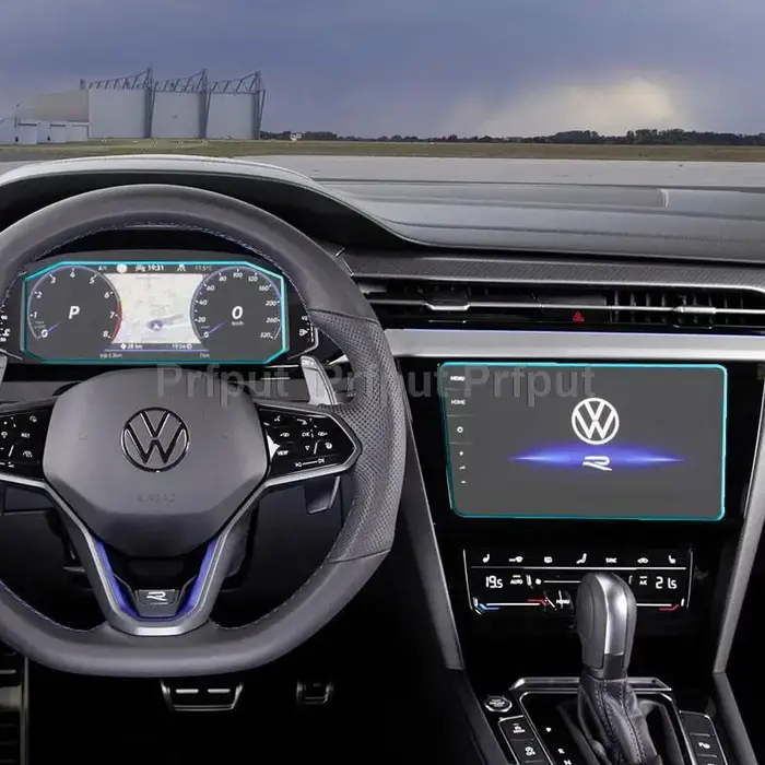 Film de protection d'écran en verre trempé, protection de tableau de bord pour Volkswagen Arteon 202