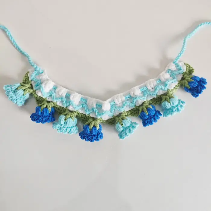 Collier tricoté à la main pour chat et chien, en Crochet, petit et moyen animal de compagnie, écharp