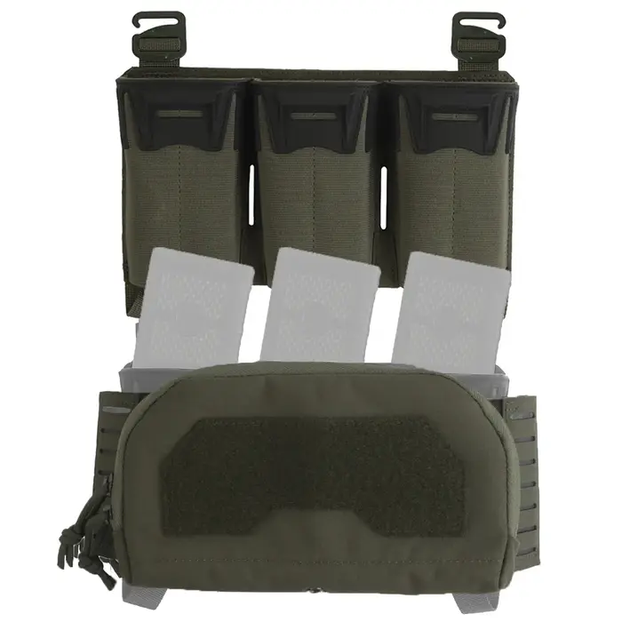 Poche admin camouflage 2ème couche - Sac de stockage triple chargeur multi-calibre pour gilet tactique