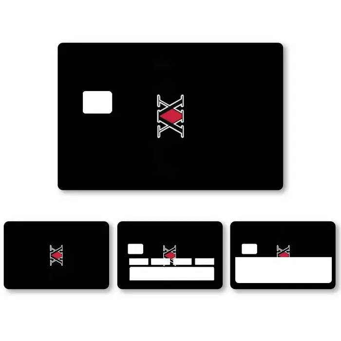Film autocollant holographique laser Hunter X Hunter pour carte bancaire, sans décoloration