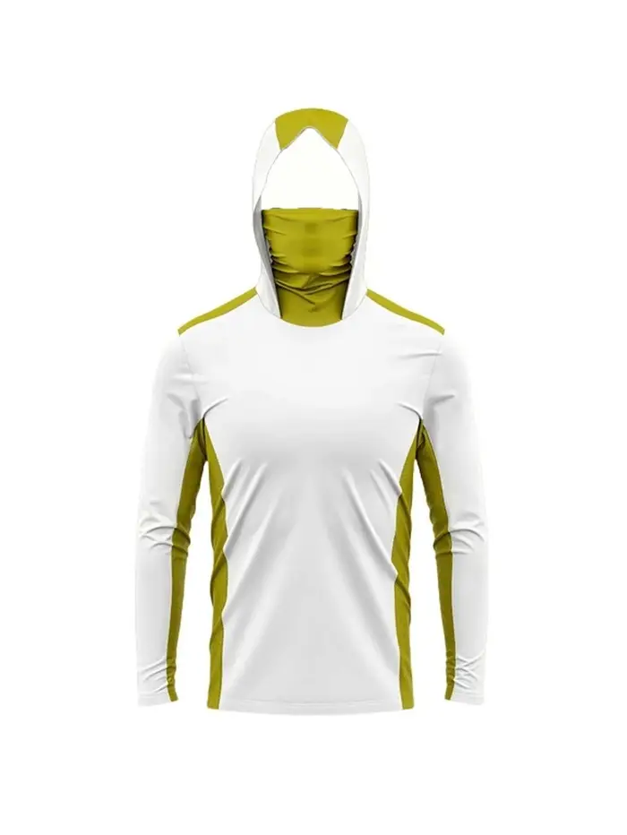 Vêtements de pêche d'extérieur à manches longues pour hommes, vêtements UV, hauts à capuche, protect