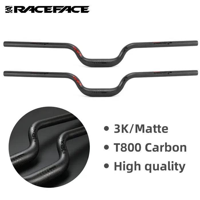 Race Face NEXT 25.4 31.8mm de diamètre 3K mat carbone Riser BMX vtt guidon 560mm-700mm