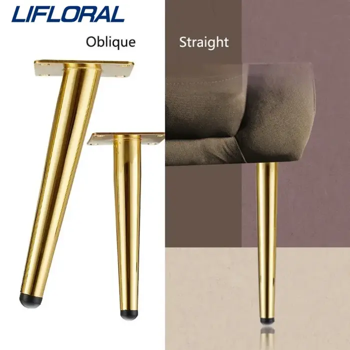 1 pièces 10/12/15cm nouveaux meubles jambes Table basse pieds noir doré métal maison projets de bric