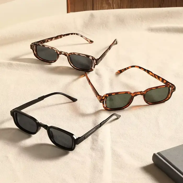 Lunettes de soleil rectangulaires luxueuses pour femmes, ovales, Vintage, marque de styliste, carrée