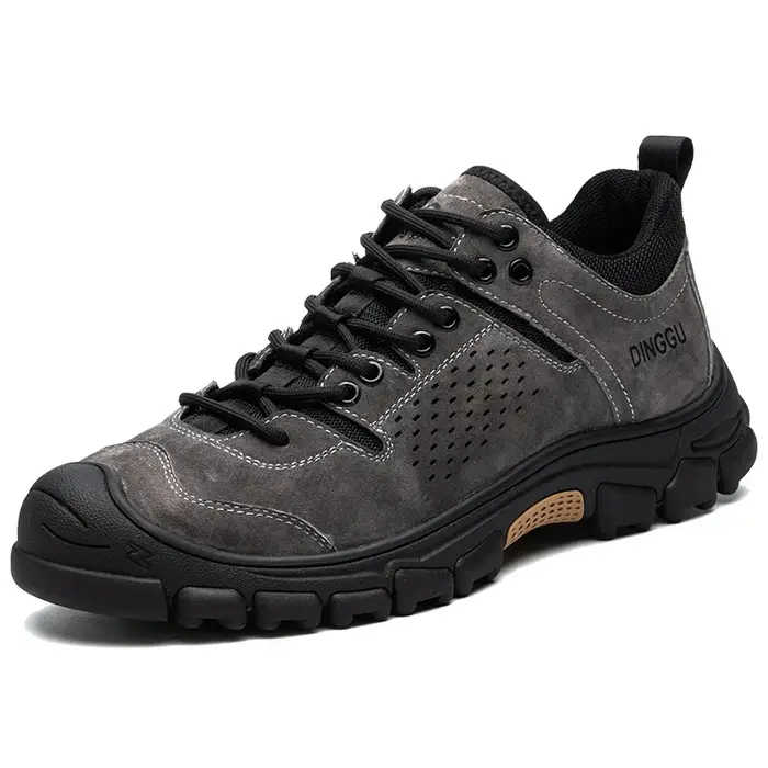 Chaussures de sécurité pour hommes, chaussures de travail Anti-écrasement à bout en acier, semelles 