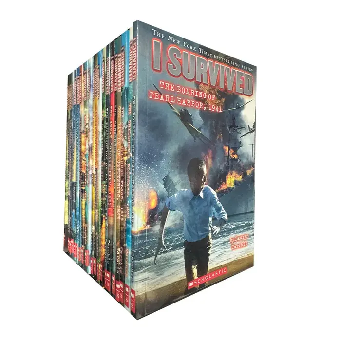 22 livres/ensemble j'ai survécu livres de lecture anglais histoire des catastrophes survie roman Guide d'évasion
