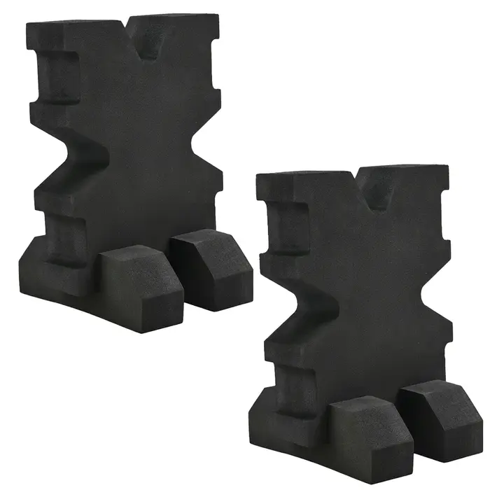 2 supports de tir en mousse avec base pour fusil et fusil de chasse, accessoire de chasse