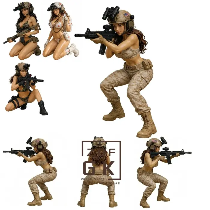 Statuette de collection de bureau Tactical Beauty