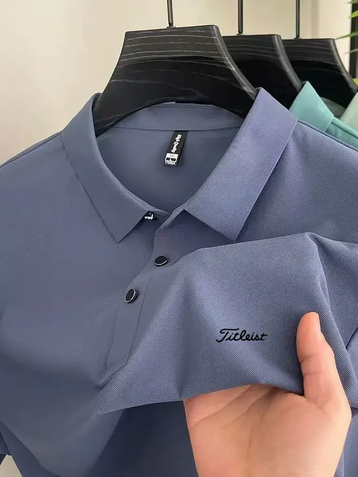 Polo décontracté pour hommes, t-shirt de golf d'extérieur, haut de gamme, respirant et frais, pour l