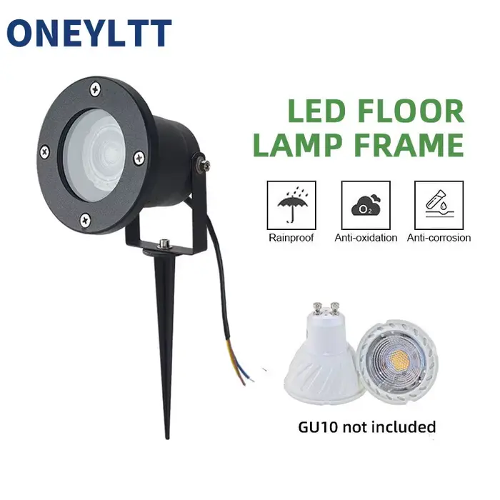 Livraison gratuite GU10 MR16 jardin pelouse lumière paysage lampe pointe étanche chemin ampoule Spot