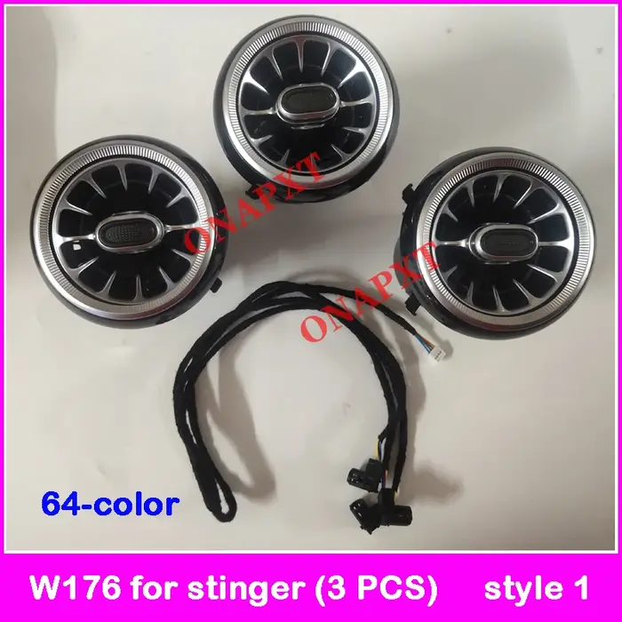 Buse de tableau de bord LED pour Kia Stinger W176 W156 W117, lumière ambiante de ventilation arrière