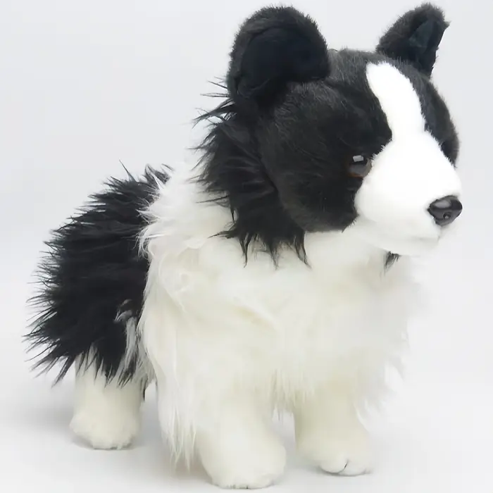Border Collie – chien en peluche pour enfants de 11,8 pouces, cadeau parfait pour garçons et filles