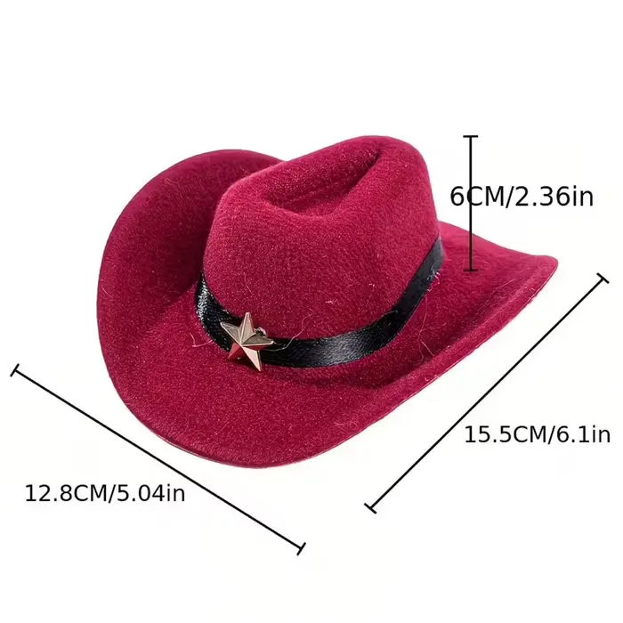 Chapeau pour chat, chapeau de cowboy western, accessoire pour séance photo de chien, couvre-chef mig