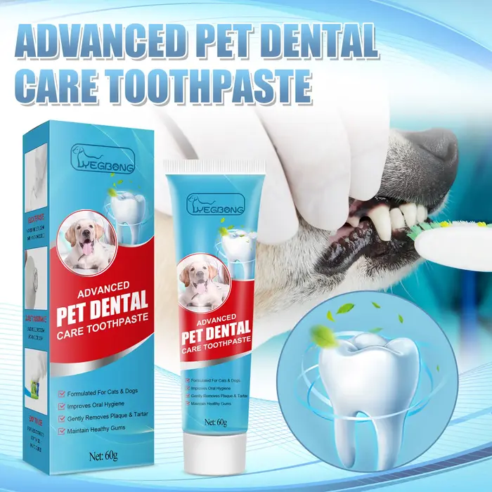 Dentifrice Comestible Yegbong pour Chiens et Chats – Haleine Fraîche, Anti-Tartre et Plaque Dentaire