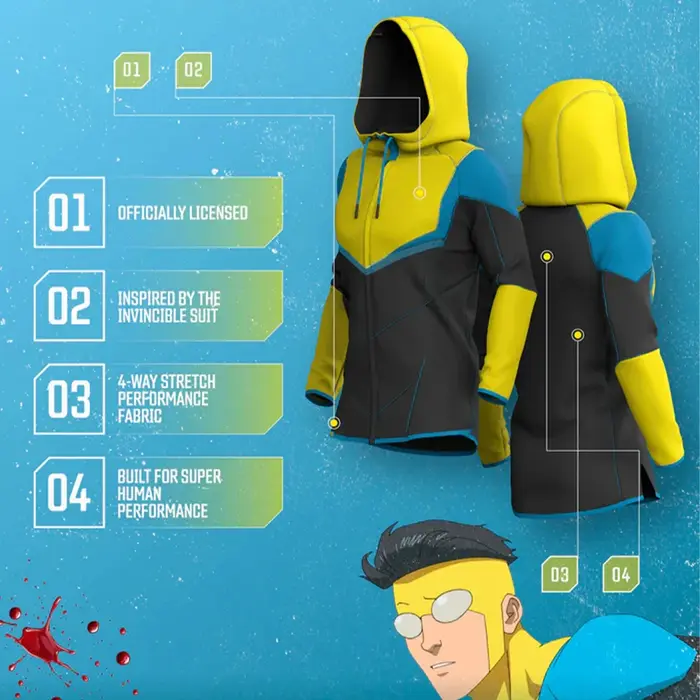 Nouveau Hoodie Invincible d'été pour Homme – T-shirt Sport Décontracté, Confortable, Respirant et à 