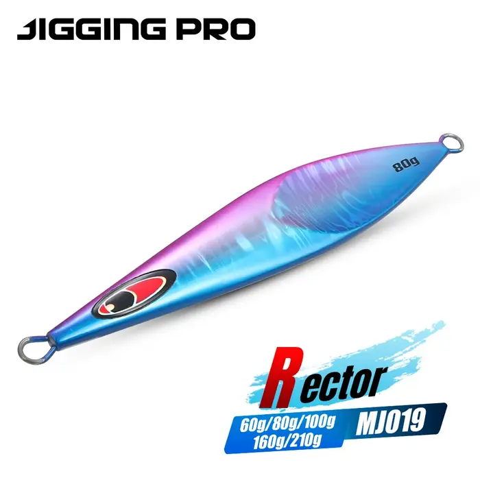JIGGING PRO 60g 80g 100g 160g 210g Rector Slow Jig, jigs métalliques pour eau salée, matériel de pêc