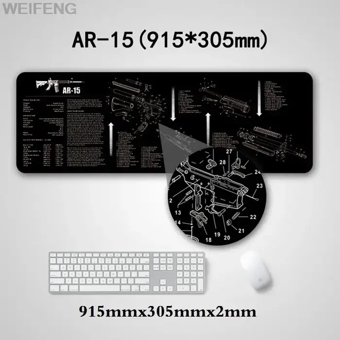Tapis de nettoyage pour pistolet AR15 AK47, Kits d'outils de construction de réparation Smith, tampo