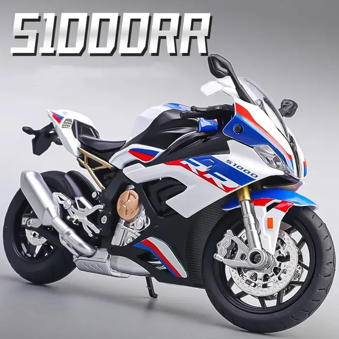 1:12 S1000RR modèle motos Kawazaki NINJA H2R jouets alliage moulé sous pression son lumière Absorpti
