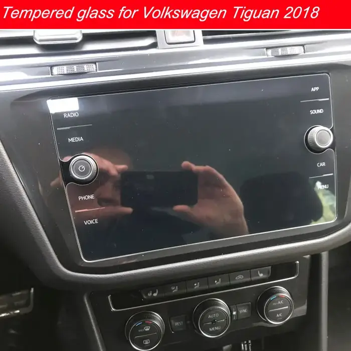 Film en verre trempé de 8 pouces pour Volkswagen Tiguan protecteur d'écran voiture GPS Navigation LC