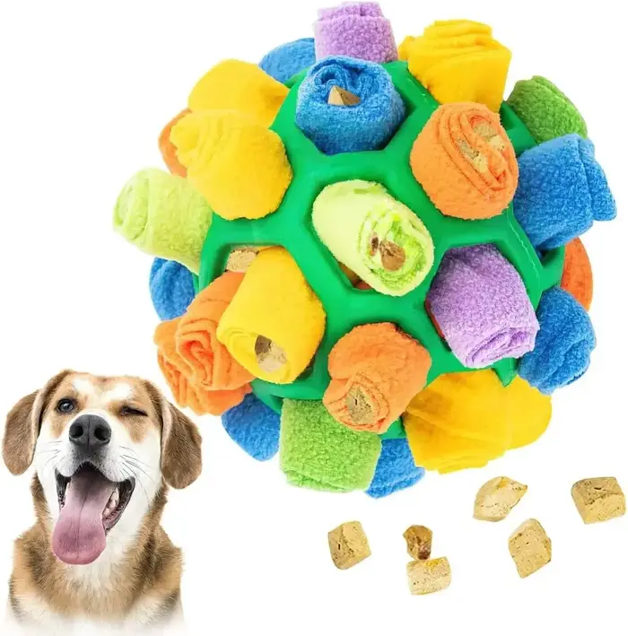 Balle à reniflage pour chien, jouet pour chiens, entraînement du sens de l'odeur, balle à reniflage 