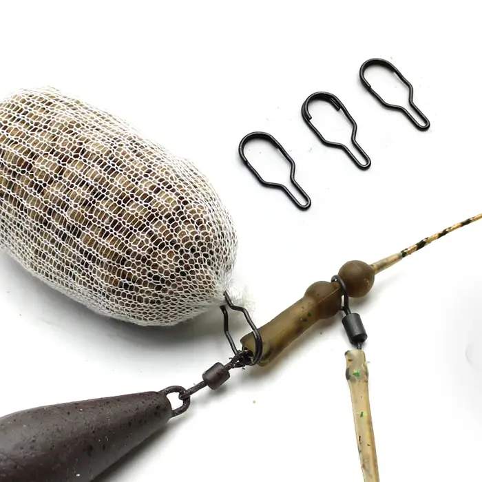 Accessoires de pêche à la carpe, 10 pièces, Clip de liaison pour sac PVA, outil de plate-forme à che