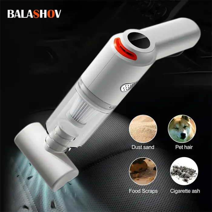 Mini aspirateur sans fil, 15000Pa, grande aspiration, voiture, maison, absorbeur de poils d'animaux