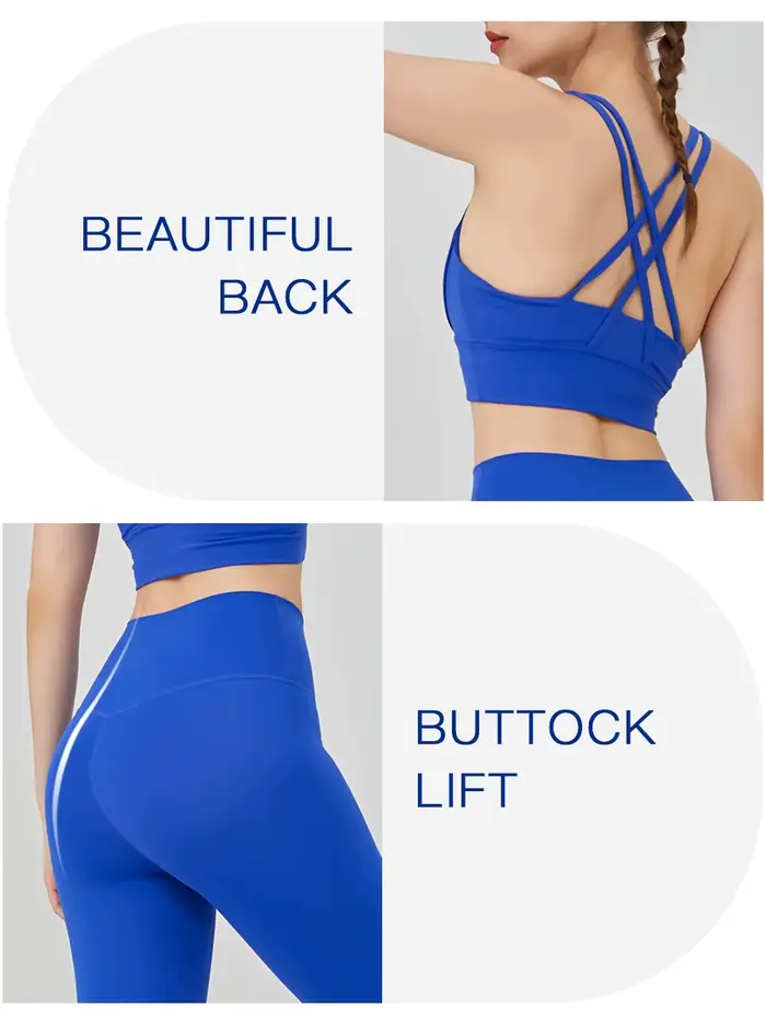 2 pièces vêtements de Yoga survêtement pour femmes vêtements de sport Pilates Fitness costume gymnas