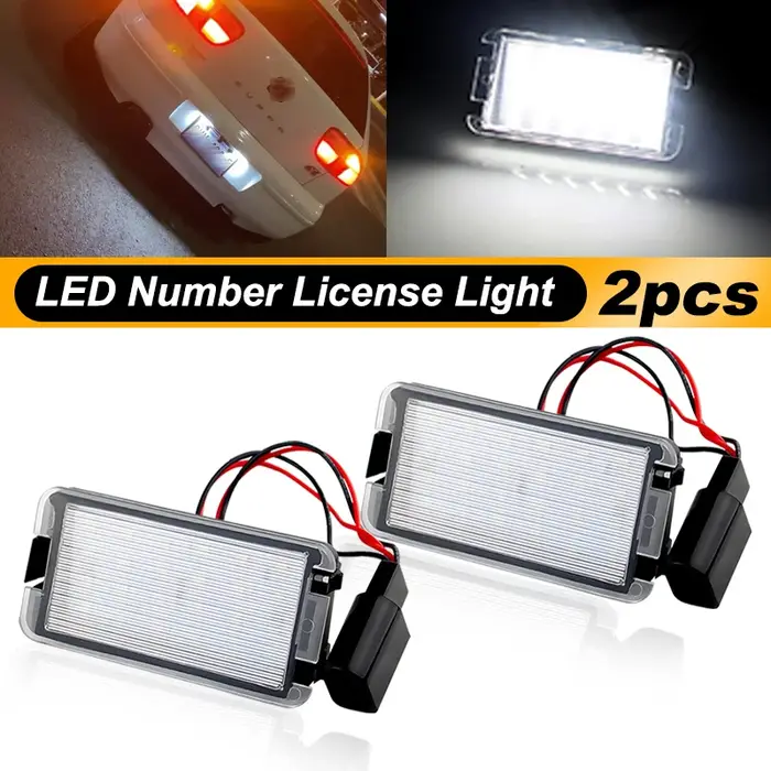 Pour Seat Ibiza 6L ab Arosa Altea Cordoba MK1 MK2 Leon 1M Toledo 5P 2004-2009 voiture LED numéro pla