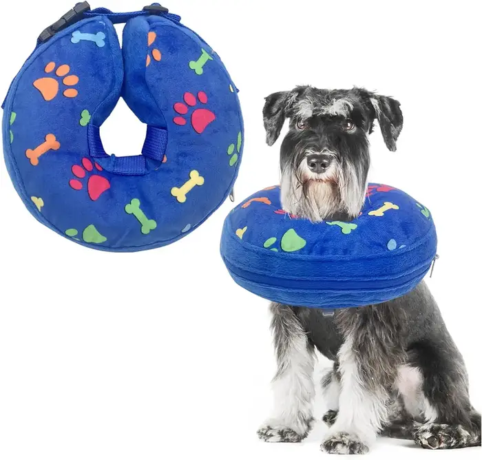 Collier de protection gonflable pour chiens de grande, moyenne et petite taille, collier de récupéra