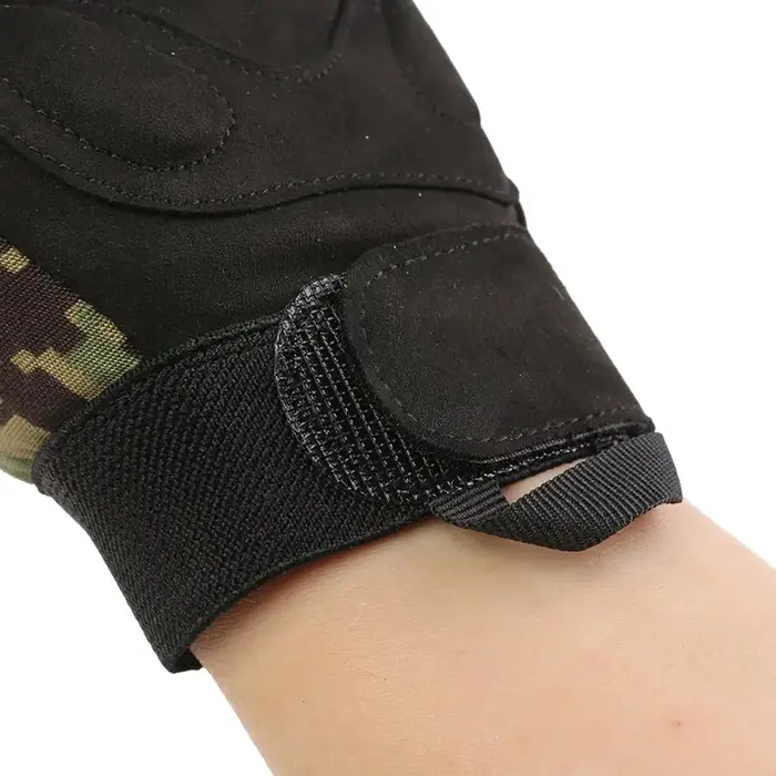 Gants tactiques Emersongear léger camouflage plein doigt AOR2 pour airsoft chasse duty