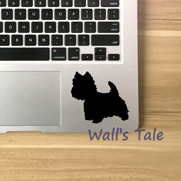 Autocollant mignon de Silhouette Westie