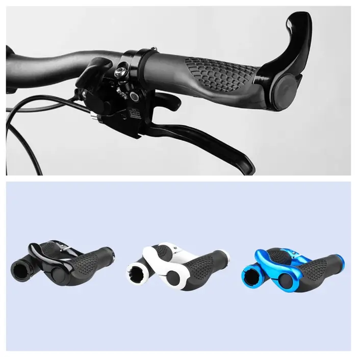 Poignées ergonomiques coordonnantes pour guidon de vélo, 1 paire, accessoires en alliage d'aluminium