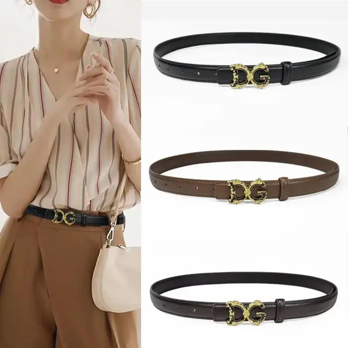 Ceinture classique simple pour femme, ceinture extensible grande taille pour robes et jeans, style c