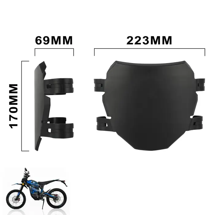 Plaque d'immatriculation universelle support de plaque d'immatriculation avant pour motos Surron S X Talaria Sting Stark Varg occasion spéciale cadeau pour motard