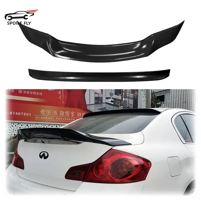 Spomicrophone ABS noir brillant pour voiture, aile de toit arrière, adapté pour MF iti G25, G35, Q40