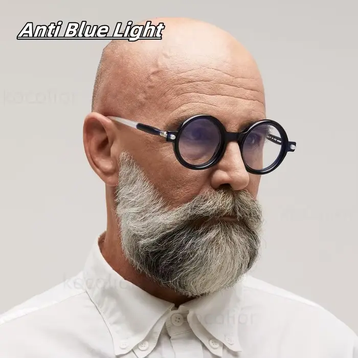 Lunettes de lecture photochromiques rondes rétro Anti lumière bleue pour hommes et femmes, Design de