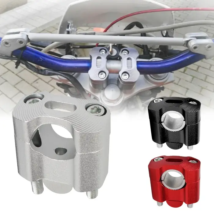 Pinces de guidon de moto 7/8 ", adaptateur de rehausseurs en alliage CNC, accessoires de moto ATV un