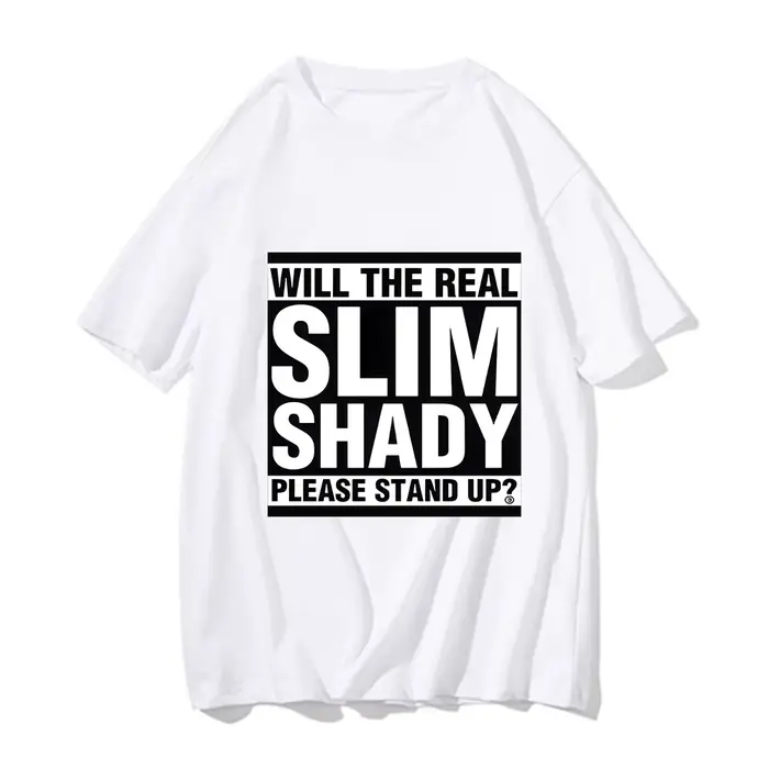 Eminem Merch-T-Shirt pour Homme, Vêtement Esthétique, Concevez Votre Propre Graphique, Unisexe, Créa